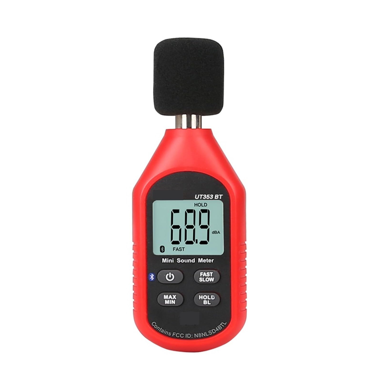 Fonometro Digitale Bluetooth Misuratore Di Rumore Tester 30-130dB Decibel Monitoraggio Misuratori Livello Sonoro Precisione Estremamente Elevata