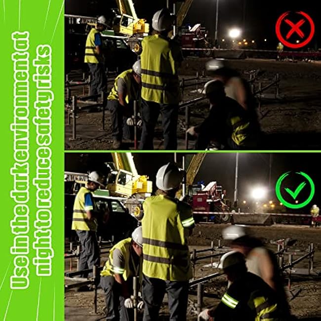 Zubebe 48 Pieces Reflective Bands Reflector Bands for Wrist, Arm, Ankle, Leg, High Visibility Reflective Gear Safety Reflector Tape Straps for Night Walking, Cycling and Running