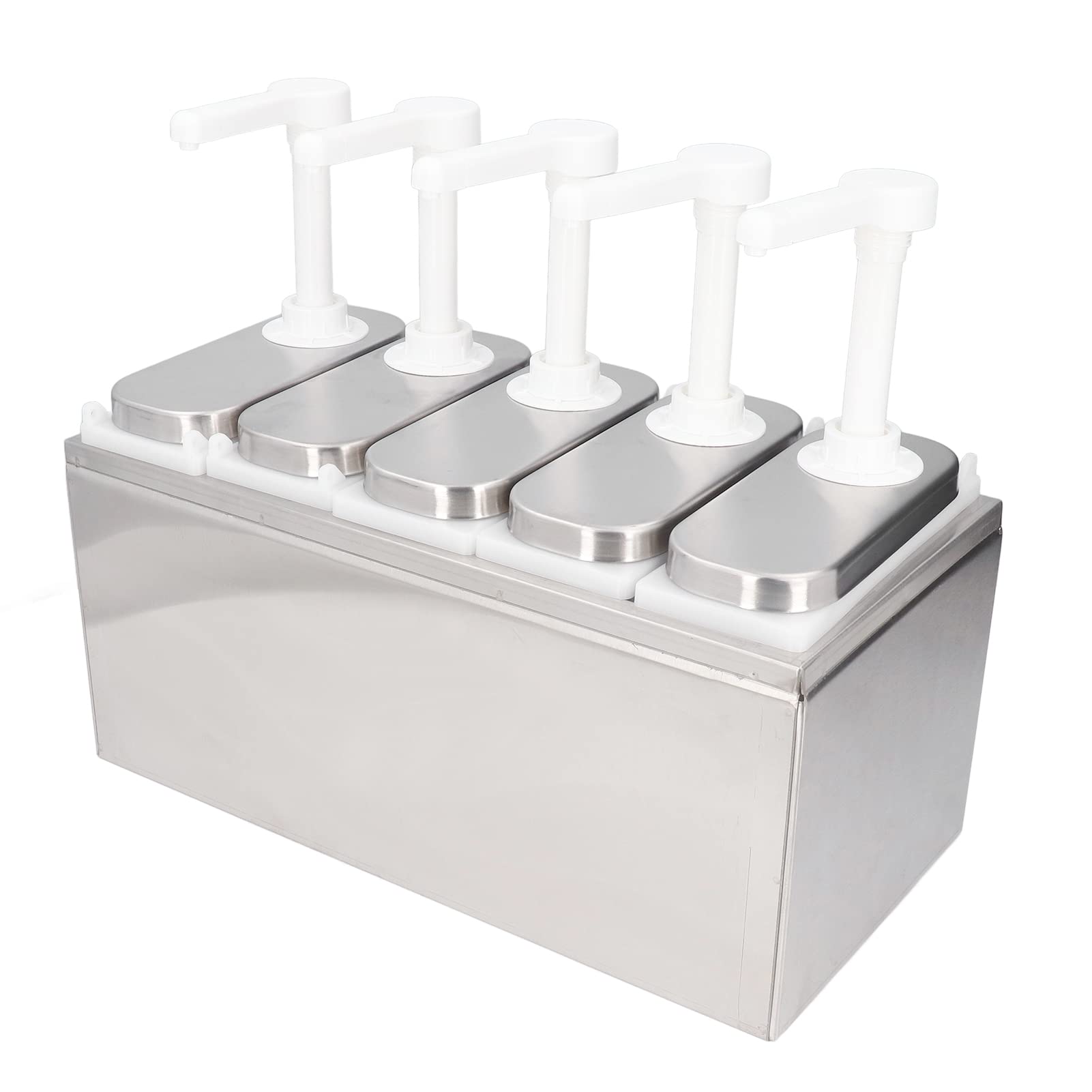 Dispenser per Ketchup, Pompa per Ketchup con Serbatoio Rimovibile Dispenser per Condimenti in Acciaio Inossidabile per Uso Alimentare da 1 Litro per Ketchup, Condimenti per
