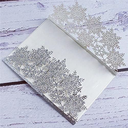 Cylallen 50 Piece Winter glitter snowflake...