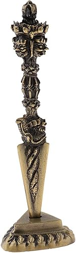 Miniatura 5 de Yiju Vajra de latón, ritual tibetano de 7 pulgadas