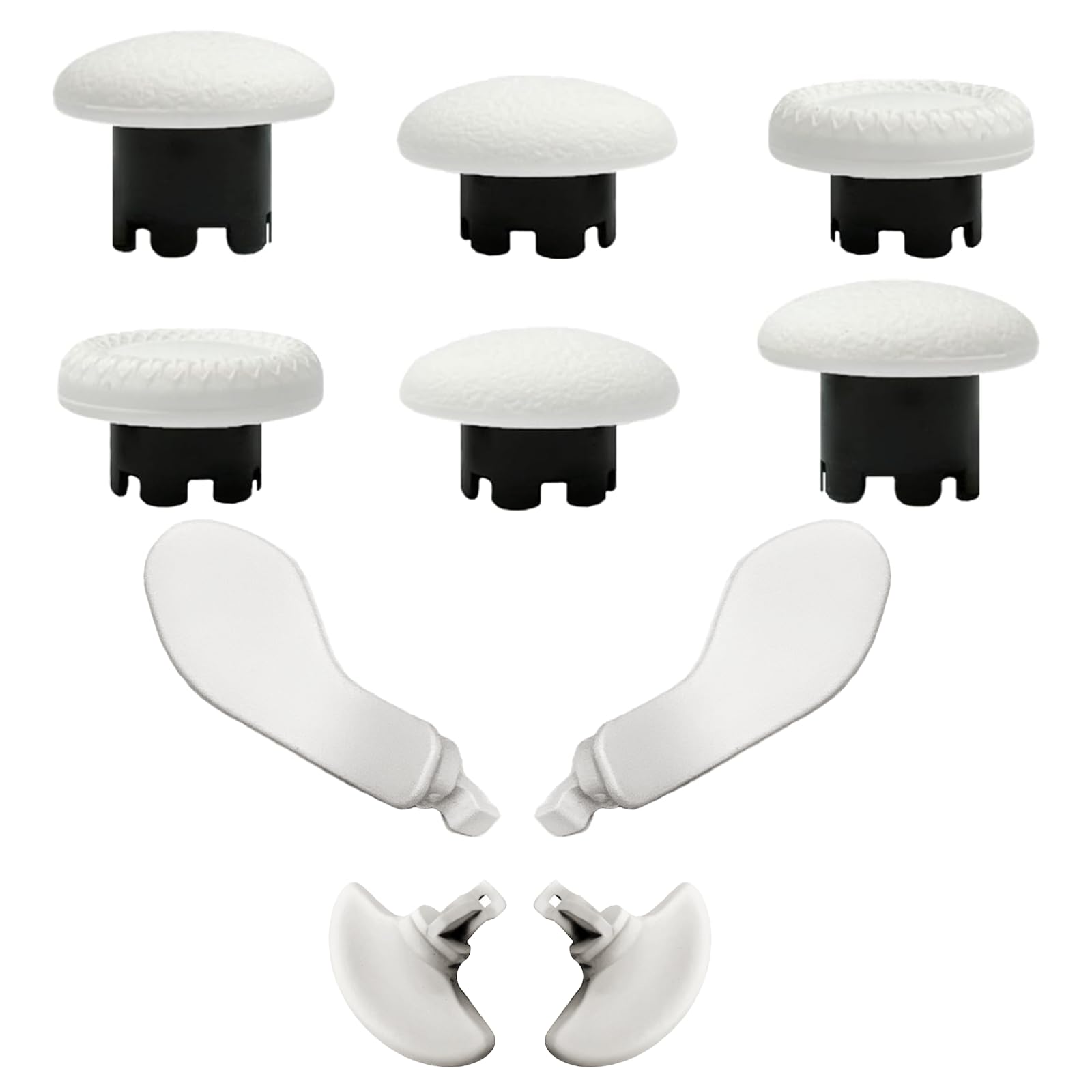 10 Pack Metal Paddles Replacement for PS5 Dualsense Edge Controller 6 Metal Thumbsticks Triggers Buttons Repair Parts for