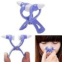 AlexVyan Certified 3 in 1 Pack Facial Roller Pink and Blue Butterfly Nose Up Clip Shaping Lifting Bridge Straightening Purple Nose Up Beauty Clip High Lifting Clipper Correction Shaper Tool gallery image