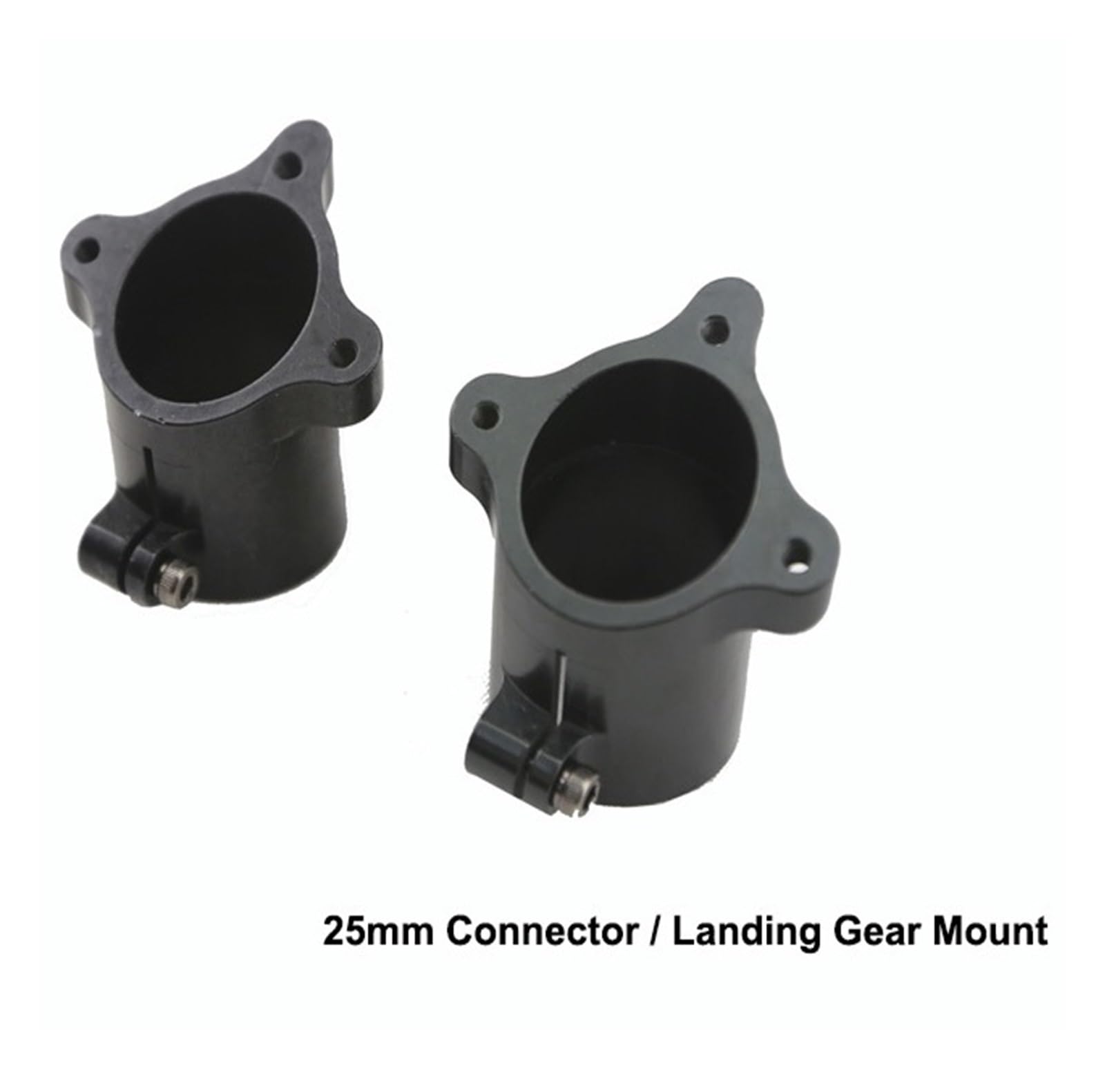Connettore 16/18/25 Mm, Carrello Di Atterraggio For Droni In Alluminio | Viti a doppio set lavorate a CNC for tubi in carbonio e alluminio, for telai di droni.(25mm (4pcs))