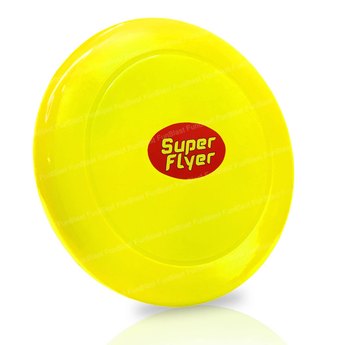 FunBlast Flying Disc - Flying Disk for Kids, Catching & Throwing Discs, Flying Craft Disk, Outdoor Flying Disc for Kids and Adults, Dog Training Disc, Glider Toys for Kids (Yellow-26 CM)