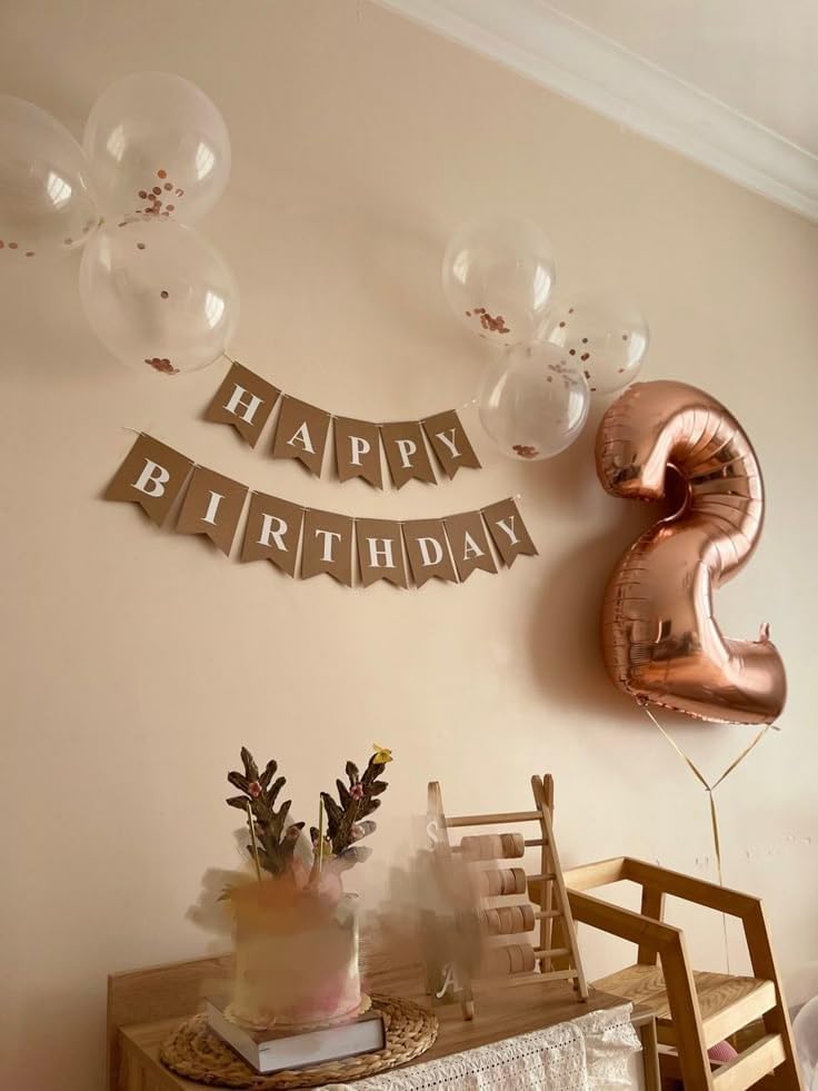 Image of Number Balloons 22 Balloon Rose Gold for 22 Birthday Decorations, 40 inch | Saturated Color, Large 40 in, With Straw & Hanging Hole, For Back-to-School Season, Wedding, Christmas, New Year, Anniversary
