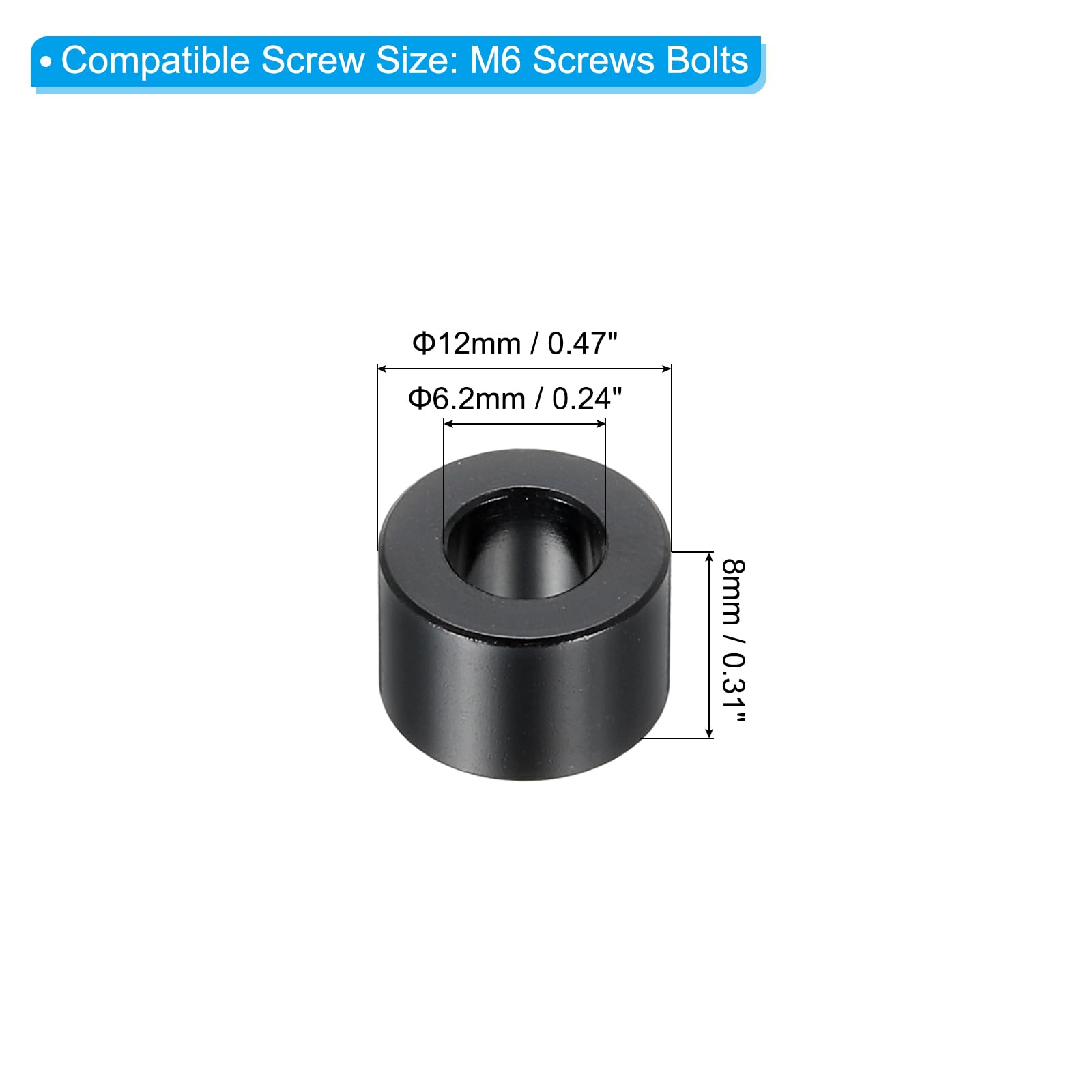 PATIKIL M6 Aluminum Spacers - Image 2