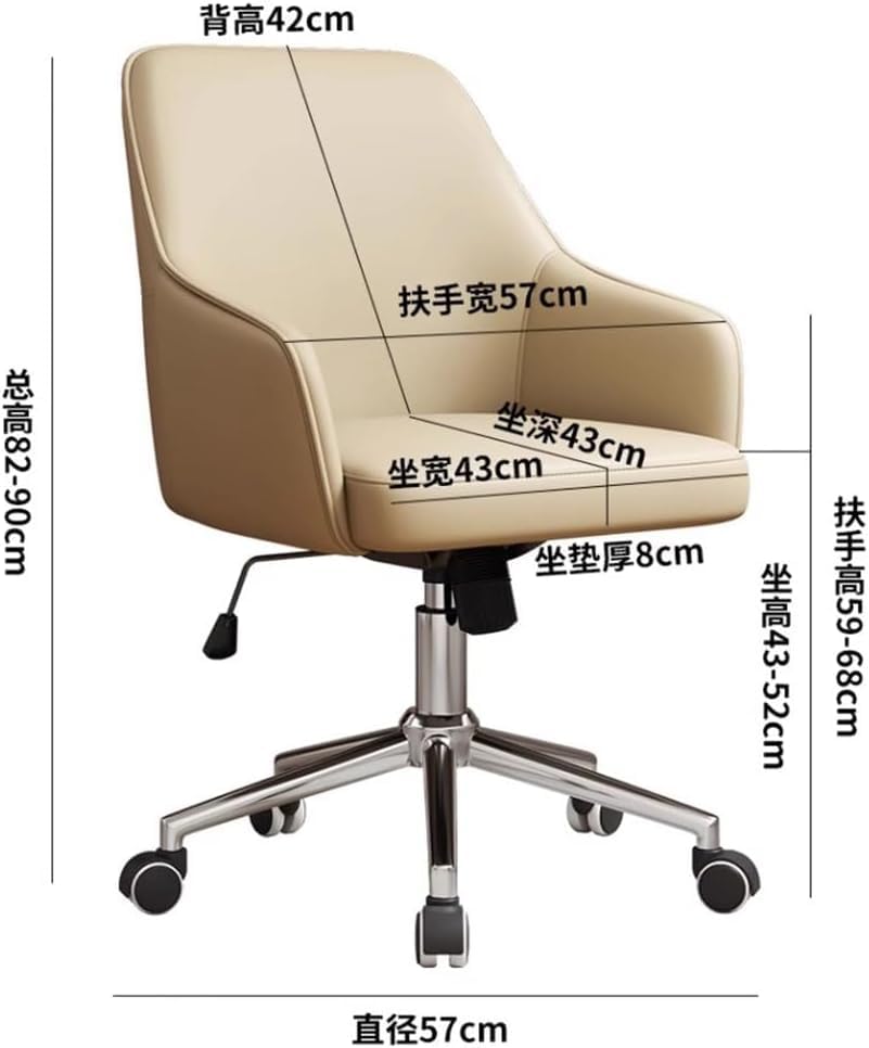 Fauteuil de bureau ergonomique simili cuir à roulettes - 2