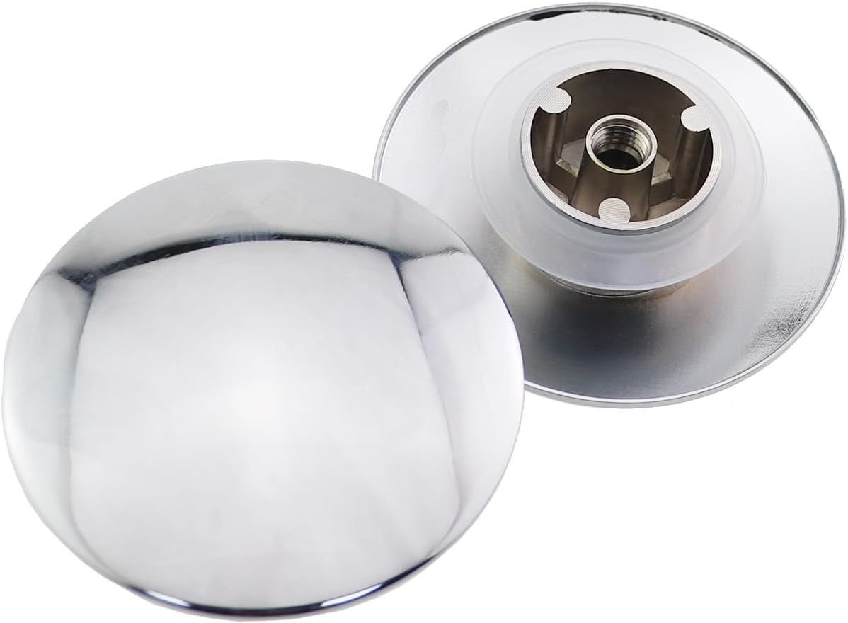 2PCS Bathroom Sink Buttons Glass Basin Drainer Fittings Diameter 66mm Silver Alloy Drain Plug Suitable for Washbasin and Kitchen