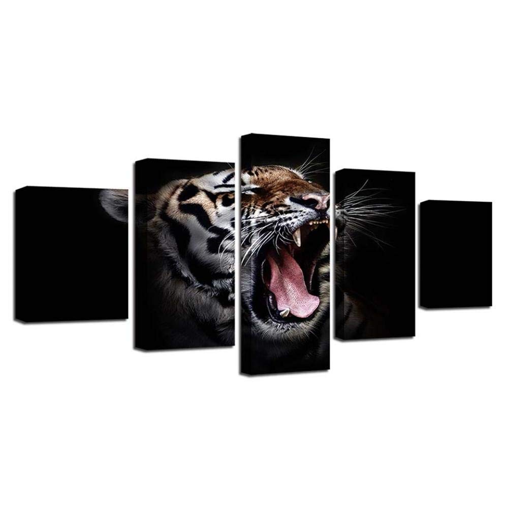 Impression sur toile Roaring Tiger grand format déco moderne - 8