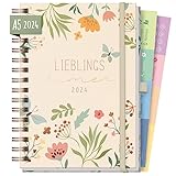 JEDE WOCHE TOP ORGANISIERT - Wochenlayout mit Punktlineatur, Feld für Tages-Prios und großes Notizfeld, Monatsübersichten mit Feiertagen und To-do-Spalte, viel Platz zum Kritzeln & inspirierende Sprüche zum Nachdenken & Träumen