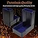 Forged Dice Co. The Keep Compact Foldable Dice Tower with Dice Tray - Strong Magnetic Fittings - Snap-Free Design - Ideal for RPG Players and Dungeon Masters - Easily Store and Transport - Blue