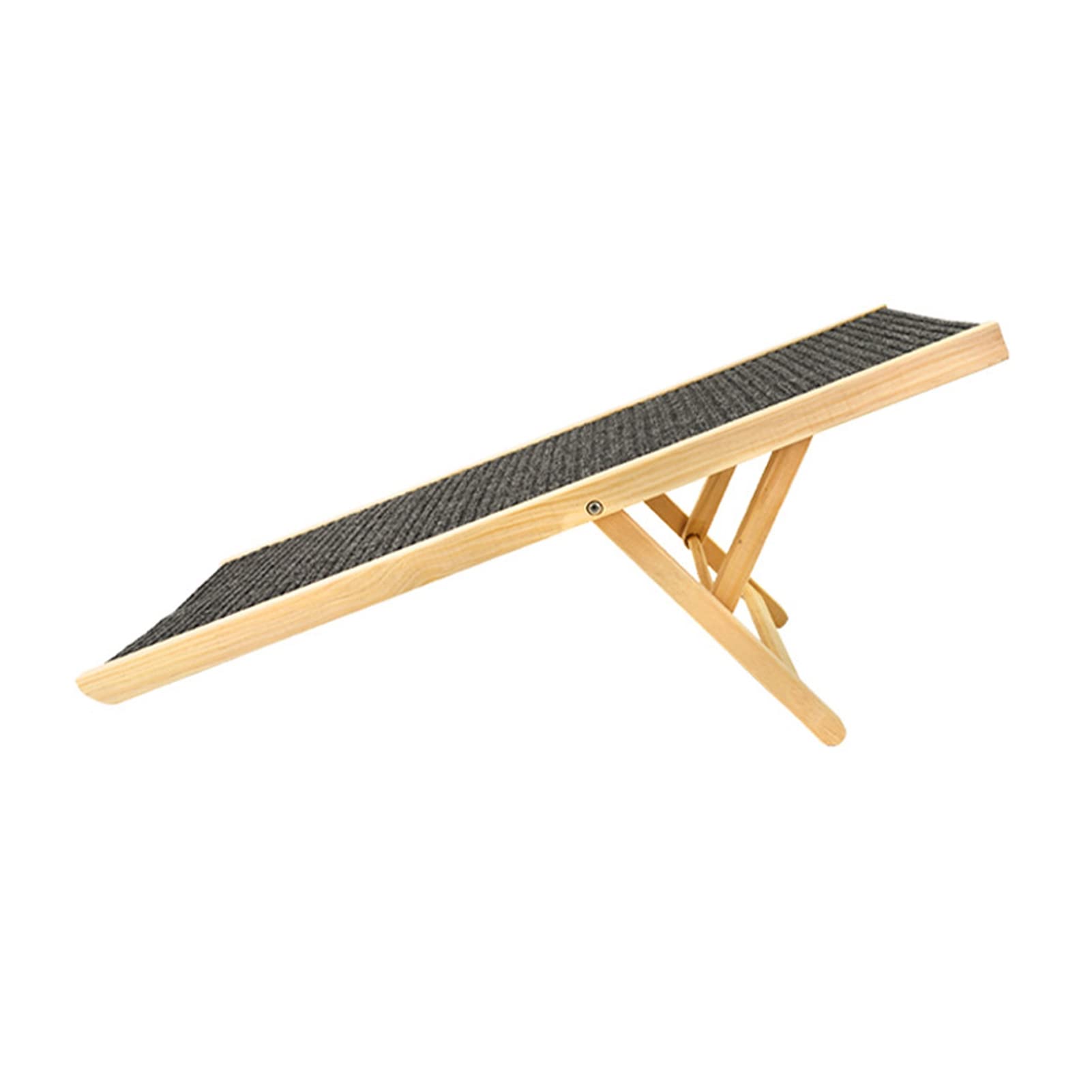 Alomejor Rampa de Madera para Perros, Escalera Plegable para Subir Mascotas, Resistente Al Deslizamiento, Ajustable, para sofá Cama, Coche, Material de Primera Calidad, Estructura Estable para