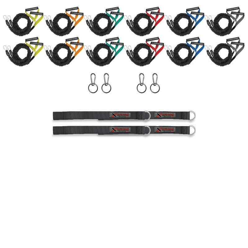 X-Over Gym Facility Bundles - Includes Bands Anchors and Workout Chart