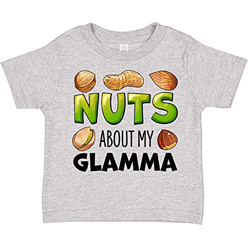 Image of inktastic Nuts About My Glamma Peanut, Toddler T-Shirt 2T Heather Grey 39f13