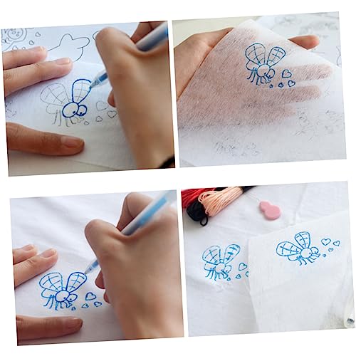 Sewroro 32 Sheet Translucent Tracing Paper Set for DIY Embroidery Creative Tracing Paper for Art Craft Safe Material