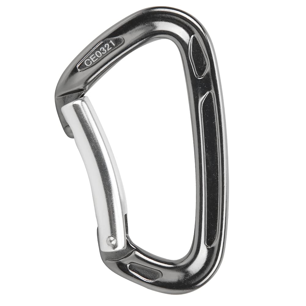 Lot de 4 Boucles en Forme de D,Boucle Forme D en Aluminium Durable À Charge Élevée,Mousqueton de Camping Portable À Coopération Étroite pour Sac À Dos de Randonnée Camping