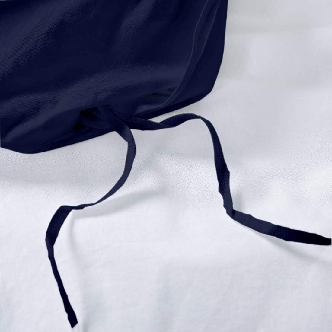 Rico Bedding| | 100% Pure Cotton| Pinch Type Stitched Duvet Cover. Solid Colors, Pinch Textured| 1 Pinch Duvet Cover| Full/Queen|Navy Blue