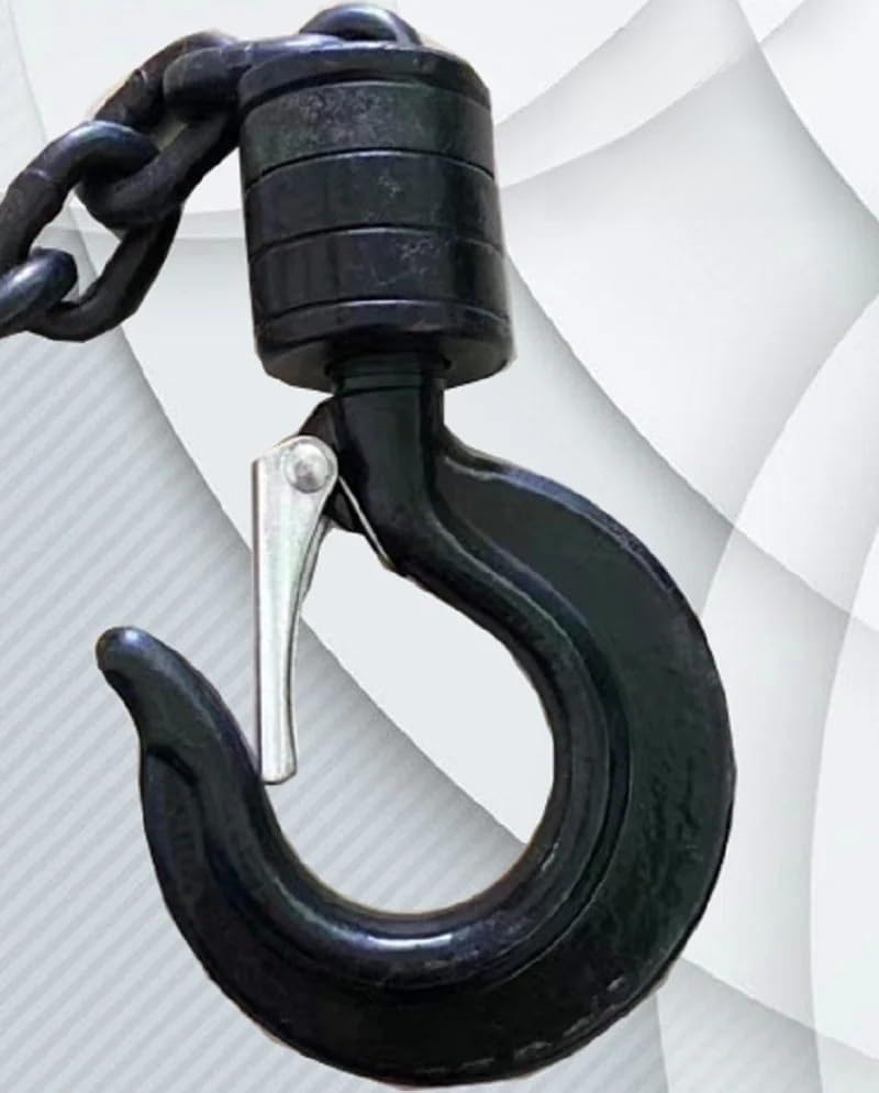 Gancho de Elevación de Carga Gancho giratorio de subida y bajada de 1 a 3 toneladas for elevación de polipastos de cadena eléctricos, grúa de palanca manual, gancho de carga For Grúa para Construcción