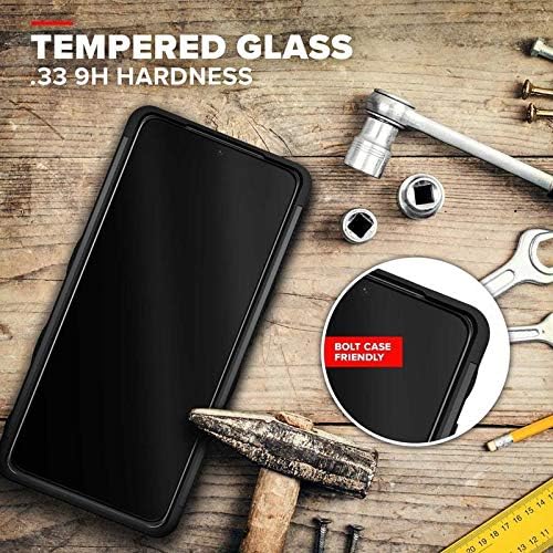 ZIZO Bolt Series for Galaxy S21 Case with Screen Protector Kickstand Holster Lanyard - Black