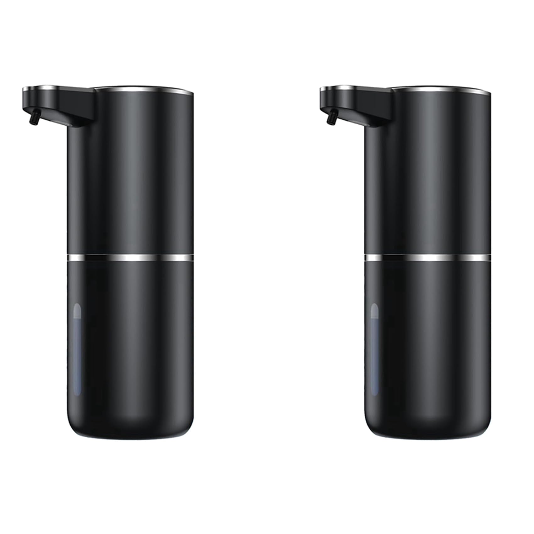 Hndhbfgrt 2X Automatic Soap Dispenser, 380 Ml, Electric Wall Mounting, Non-Contact Automatic Soap Dispenser, USB Rechargeable Foam