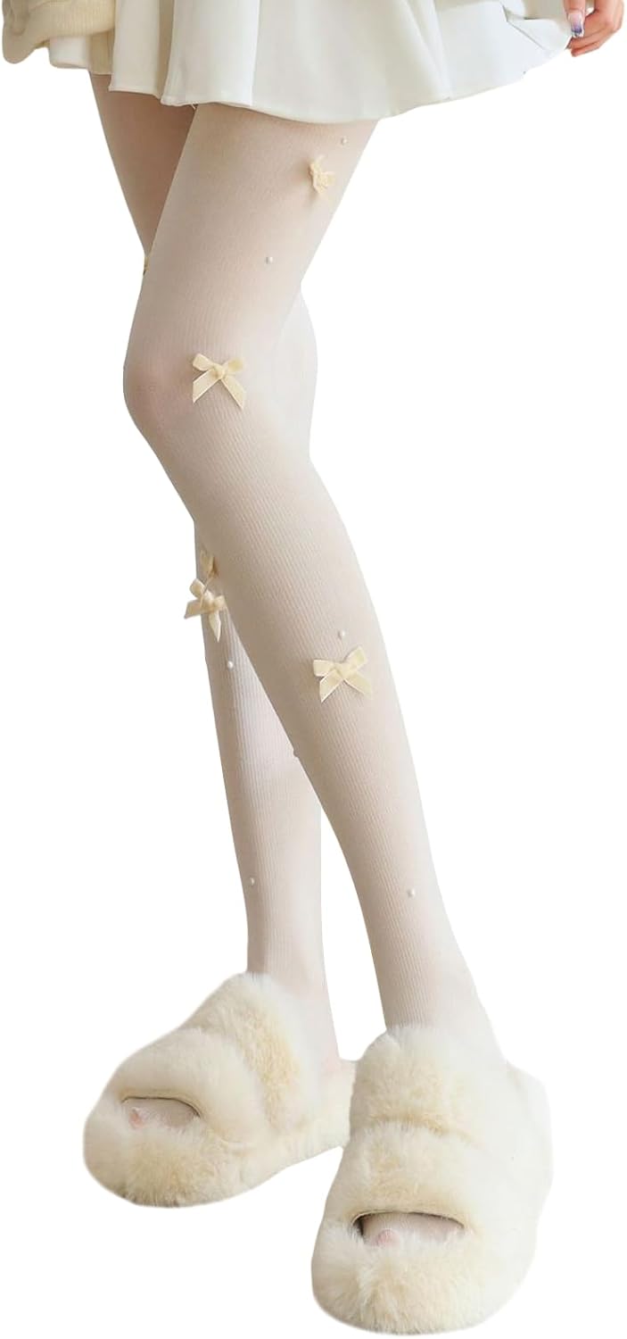 telo abyss ホワイト hooks mini ガイロープ looks Baynoyia Y2K Patterned Sheer Tights for Women Gothic Punk