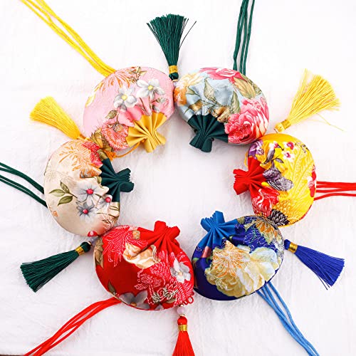 Bolsitas de Seda para Joyería, 4 Piezas, patrón floral miniatura 2