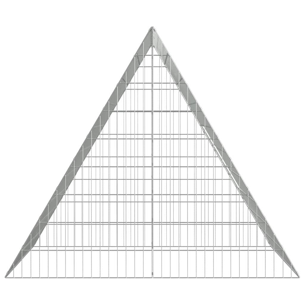 Jaula para conejos de acero galvanizado plateada, 110 x 100 x 85 cm, resistente a la intemperie, para exteriores, con rejilla estable como casa para roedores y conejera para jardín y balcón