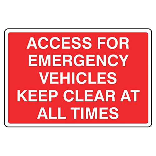 LI-Safety 600x450mm Access For Emergency Vehicles Sign - Rigid Plastic 09416R
