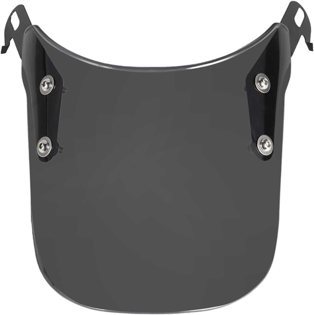 Universal Motorcycles Custom Compact Sport Wind Deflector Retro Windshield 4-7'' Headlamp Windscreen(Grey)
