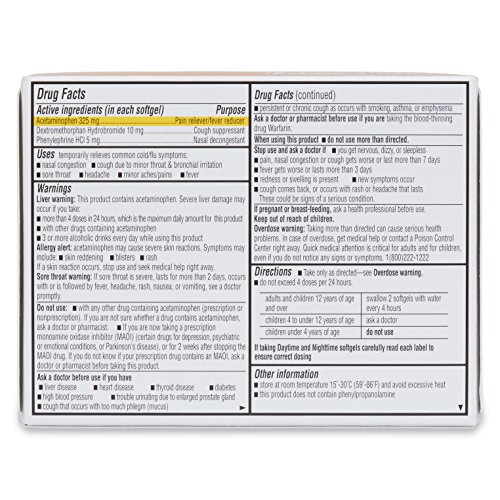 Valumeds Non-Drowsy Cold & Flu Medicine For Adults (48 Softgels) | Multi-Symptom Relief For Severe Congestion, Headache, Sore Throat, Aches And Pains, Fever | Acetaminophen #TOP4