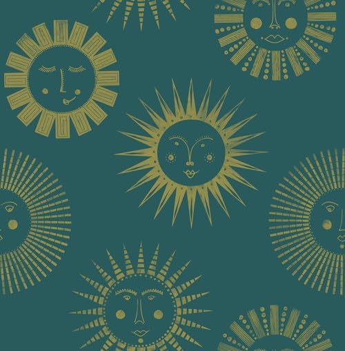 NuWallpaper NUS4001 Konark Peel & Stick Wallpaper, Teal