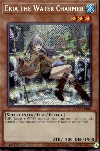 Eria The Water Charmer - CH02-EN001 - Secret Rare - 1st Edition
