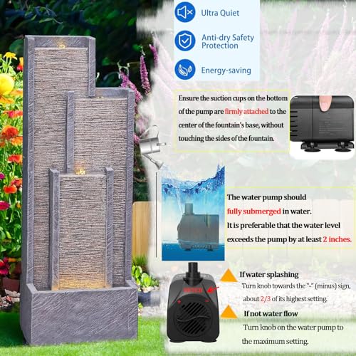 Serbilhome 2010 Water Fountain Outdoor Indoor Modern Cascading Floor thumb #3
