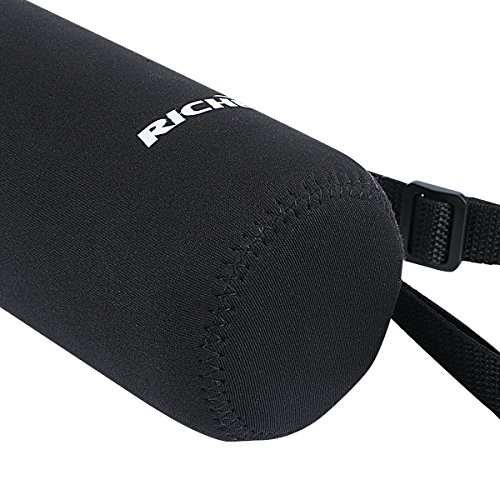 Image of RICHEN Neoprene Water Bottle Carrier Bag with Adjustable Shoulder Strap,Insulated Water Bottle Cover for Stainless Steel /Glass /Plastic Bottles