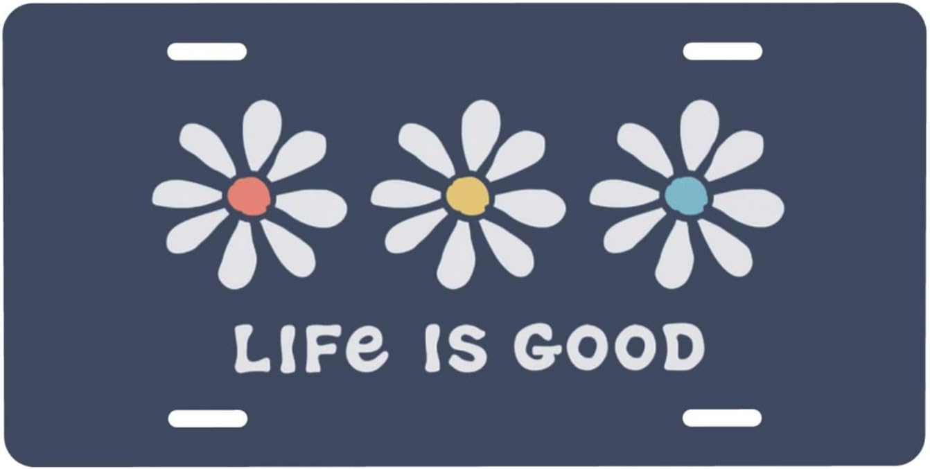 Life is t'oo Good Car Front License Plate,Vanity Tag,Metal