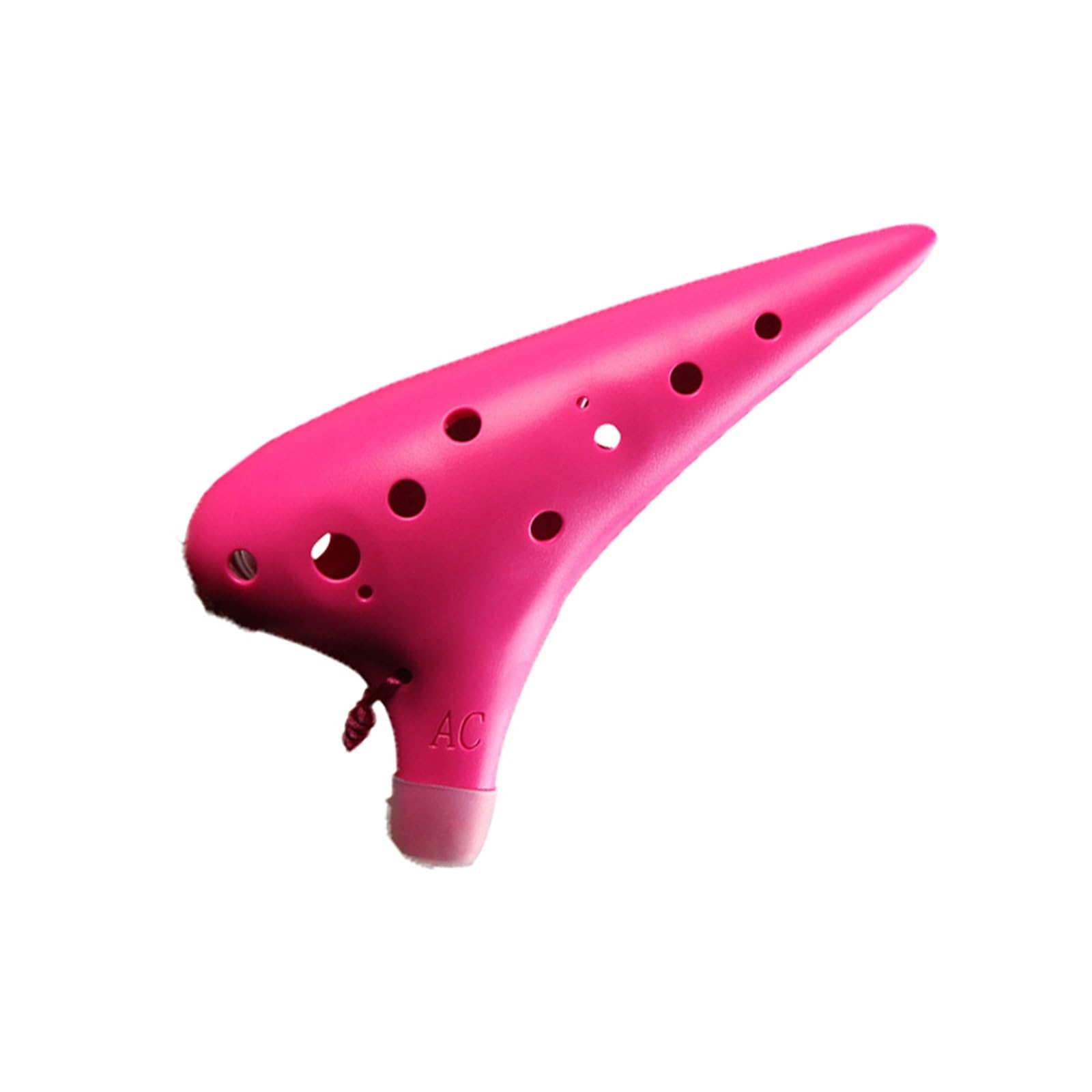 Set Ocarina Strumento Musicale Portatile Per Principianti Con Chiave Alto C In Ceramica Rosa A 12 Fori