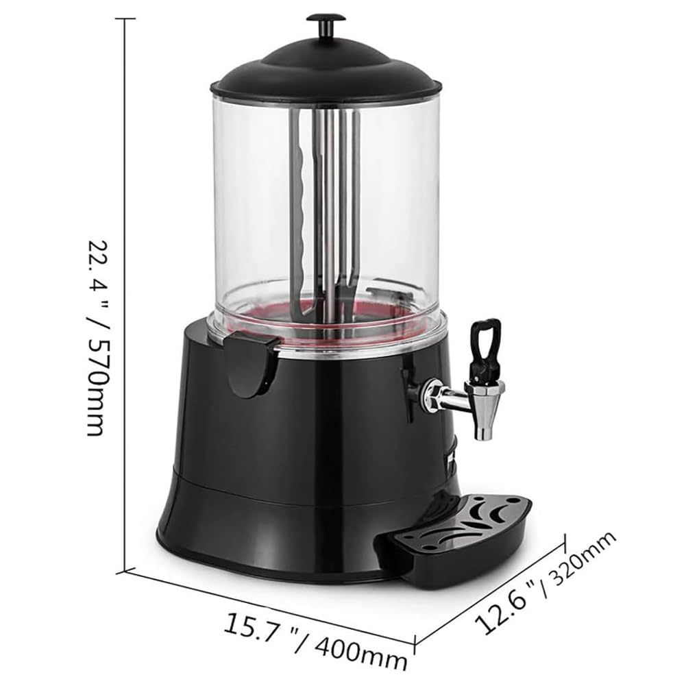 Scalda-dispenser elettrico per cioccolata, macchina per cioccolata calda, dispenser per bevande al cioccolato commerciale, scalda-bevande, funzionamento facile, per riscaldare cioccolato, caffè