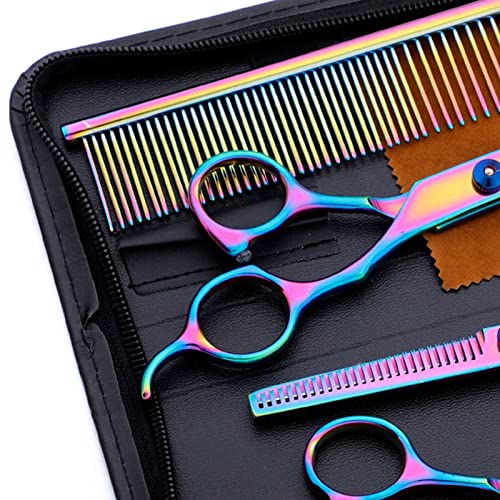 Conjunto de Tesoura Profissional para Cuidados Com Cães, Tesoura para Pelos de Animais de Estimação