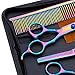 LUCKDANO Pet Hair Scissors - Professional Stainless Steel Grooming Scissors with Unique Safety Features for Effortless Pet Grooming - Includes Curved, Tooth, and Straight