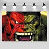 Hulk Birthday Party Supplies, Hulk Party Decorations 5x3Ft Hulk Backdrop for Boy Hulk Birthday...