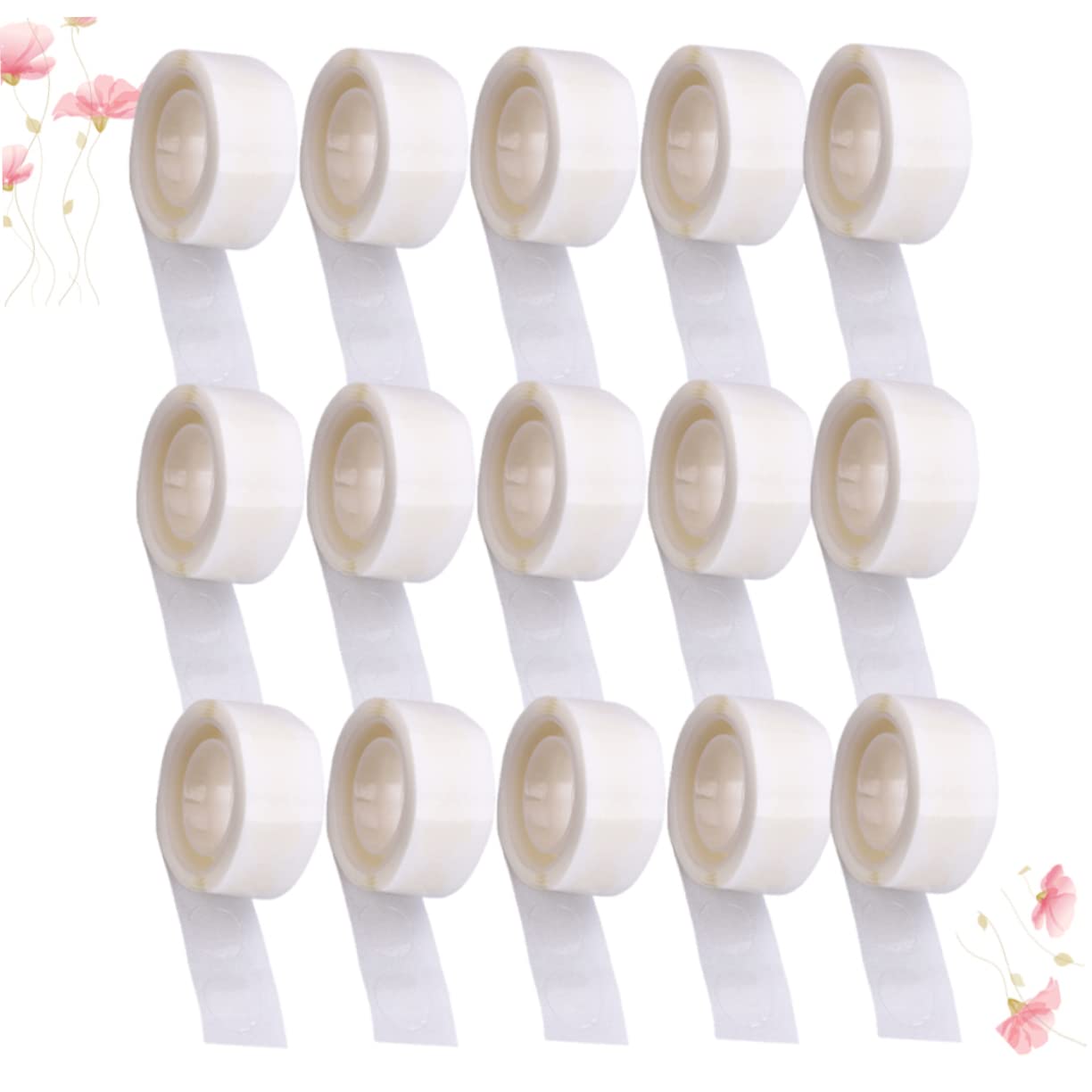 DOITOOL 3 Set Nastro Adesivo Per Palloncini Punti Colla Per Decorazioni Feste Matrimoni E Compleanni Facile Da E Rimuovere Senza Residui Punti Adesivi Per Ogni 15 * 3