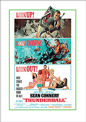 James Bond – Thunderball – Look Out – Art Print, 30 x 40 cm – AFFICHE / POSTER enrollado