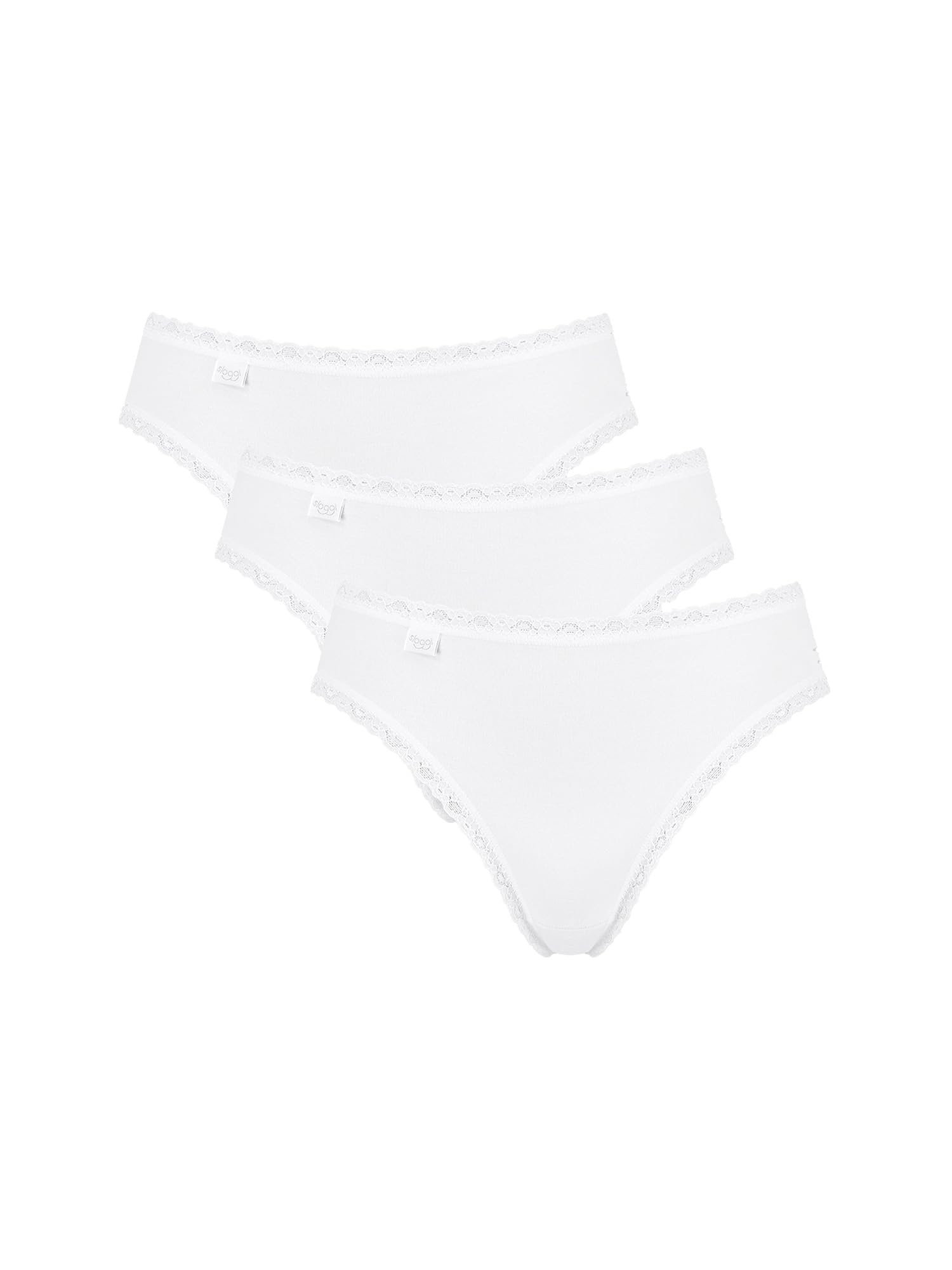 Sloggi Women's Blanc Cotton Tai Panties 24/7 Lace