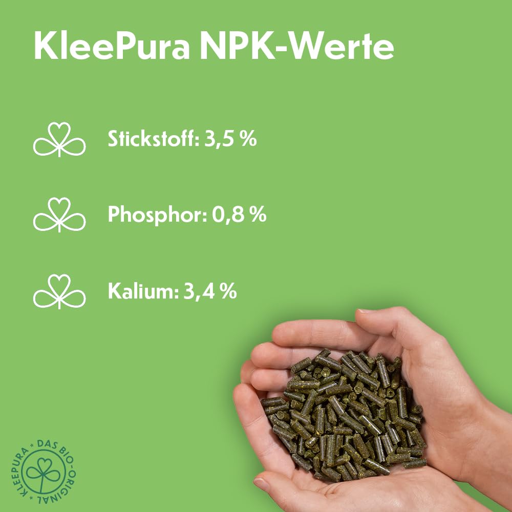 Bio Universaldünger. NATURLAND zertifiziert. Bio-Dünger für Gemüse, Kräuter, Blumen & Obst. Veganer Pflanzendünger aus Bio-Klee & Luzerne. 5 kg