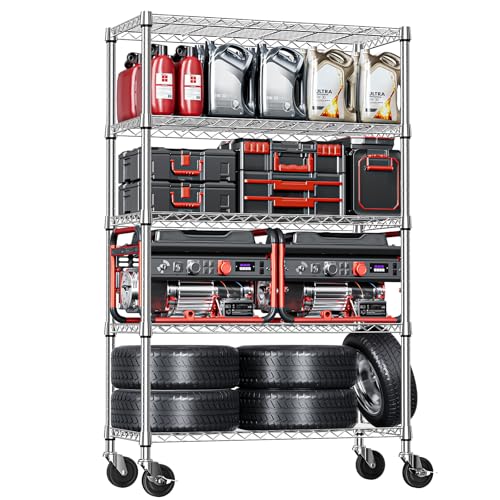 IZEUK 5-Tier Heavy Duty Steel Storage Shelving