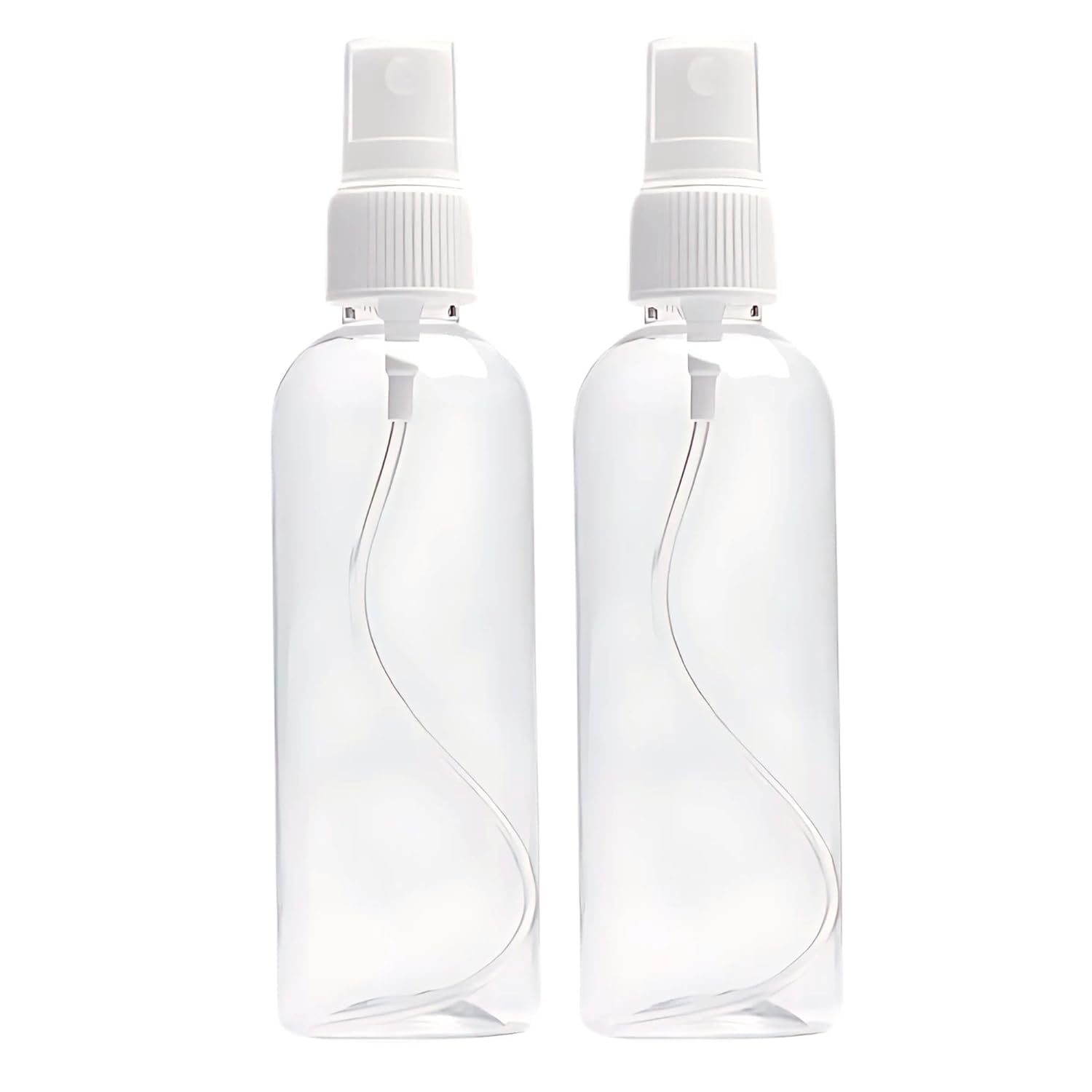 ERZA 100ML Empty Refillable Fine Mist Sprayer Atomizer Spray Bottle with Ultra-Fine Mist Pump and Cap, for Home/Travel/Beauty/Makeup/Sanitizer-100ml,Transparent (Pack of 2)-picture-24