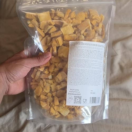 Gefriergetrocknete Mango | XL 300g Ohne Zuckerzusatz Mangos Gefriergetrocknet | Freeze Dried Fruit Mangoe Getrocknet | Trocken Früchte Keine Zusätze | Trockenmango ZingyZoo