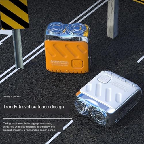 Rasoir électrique portable pour homme mini modèle blanc lavable
