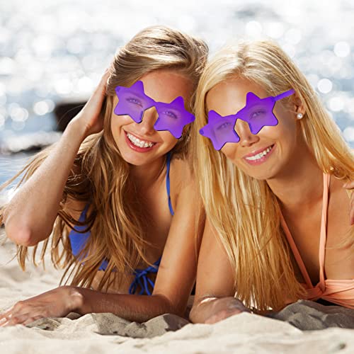 Image of 12 Pairs Star Sunglasses Pentagram Glasses Rimless Sunglasses for July 4th,Halloween, Christmas Party Favor